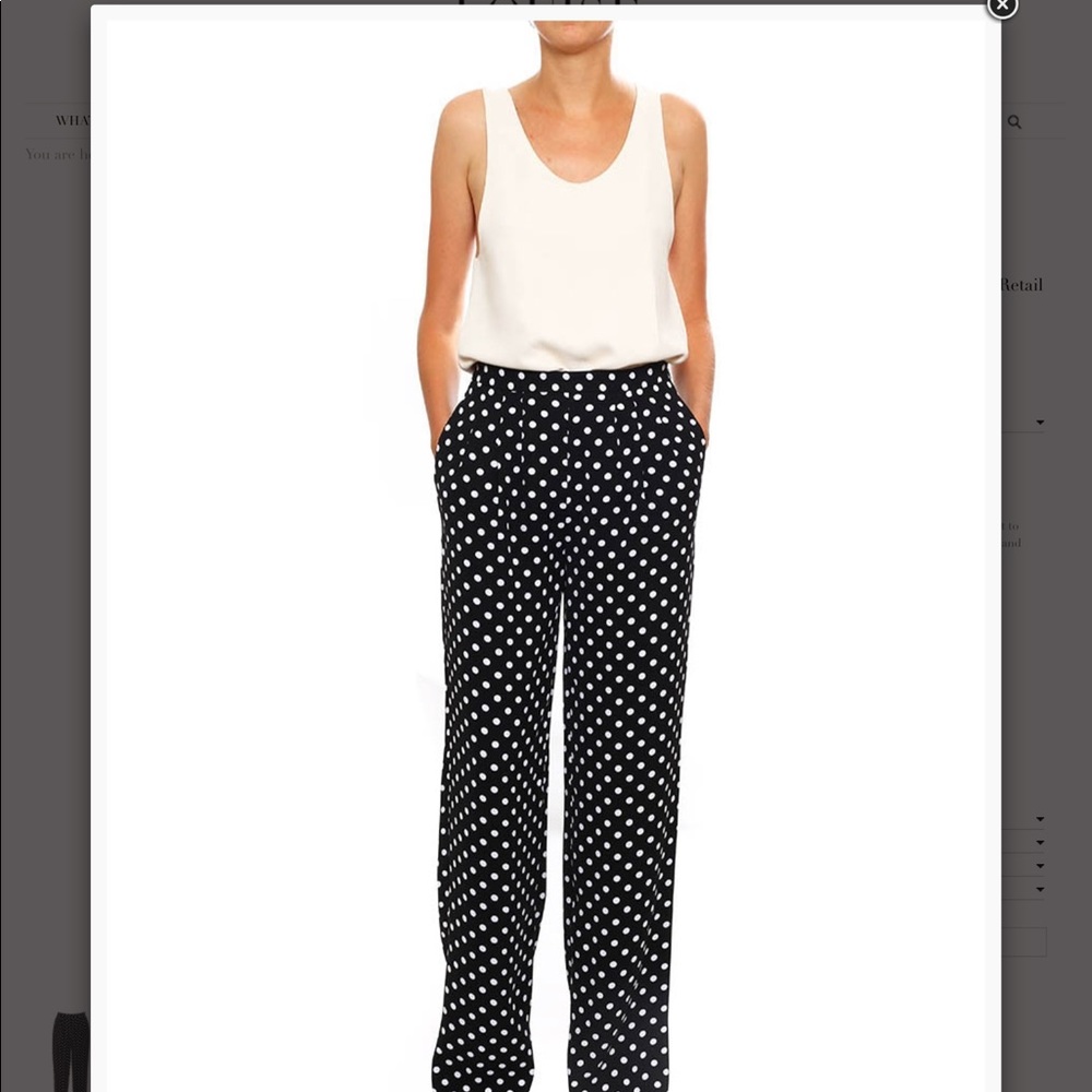 MK wide leg trousers